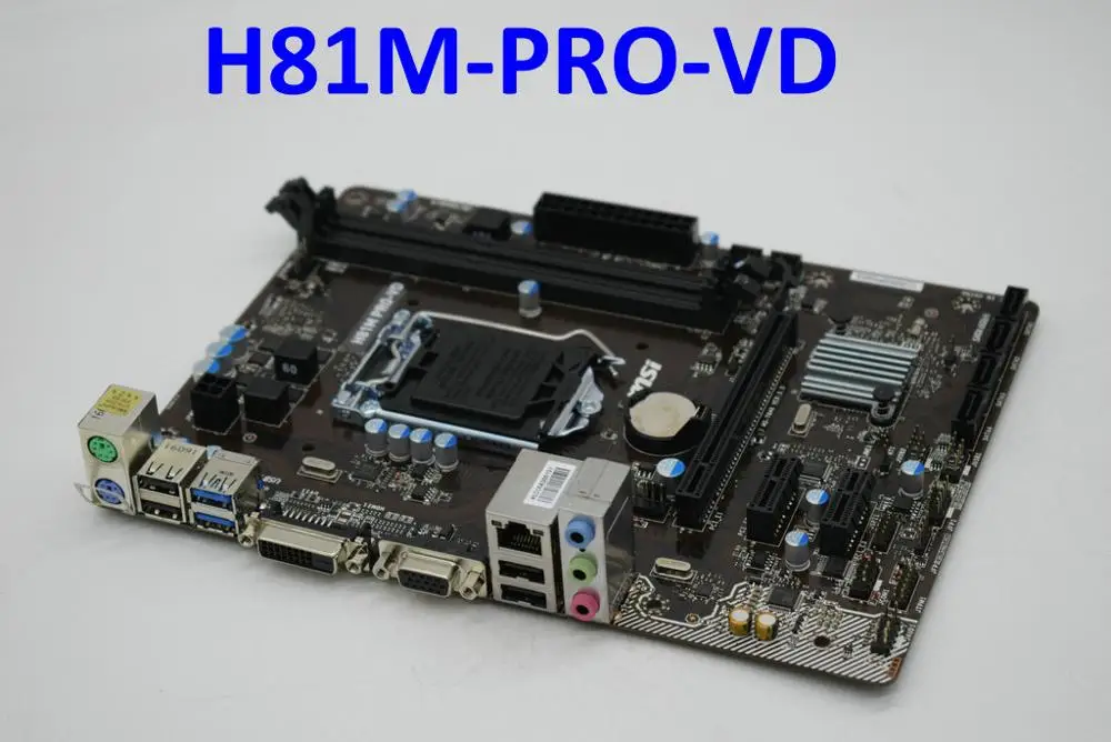Для MSI H81M-PRO-VD LGA1150 DDR3 MATX H81 оригинальные б/у Материнские платы Компьютерные