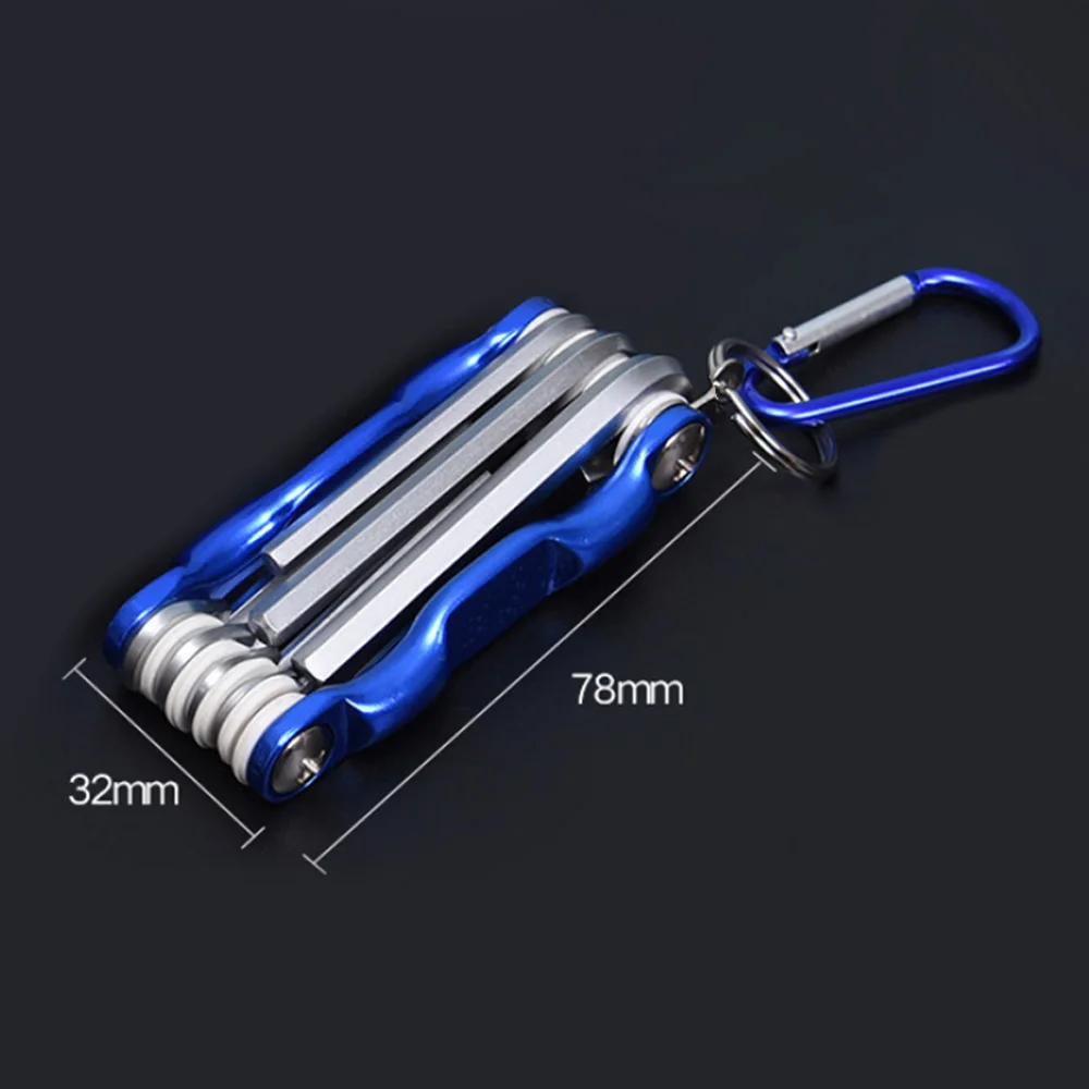 Новый складной шестигранный ключ металлический метрический ручной инструмент