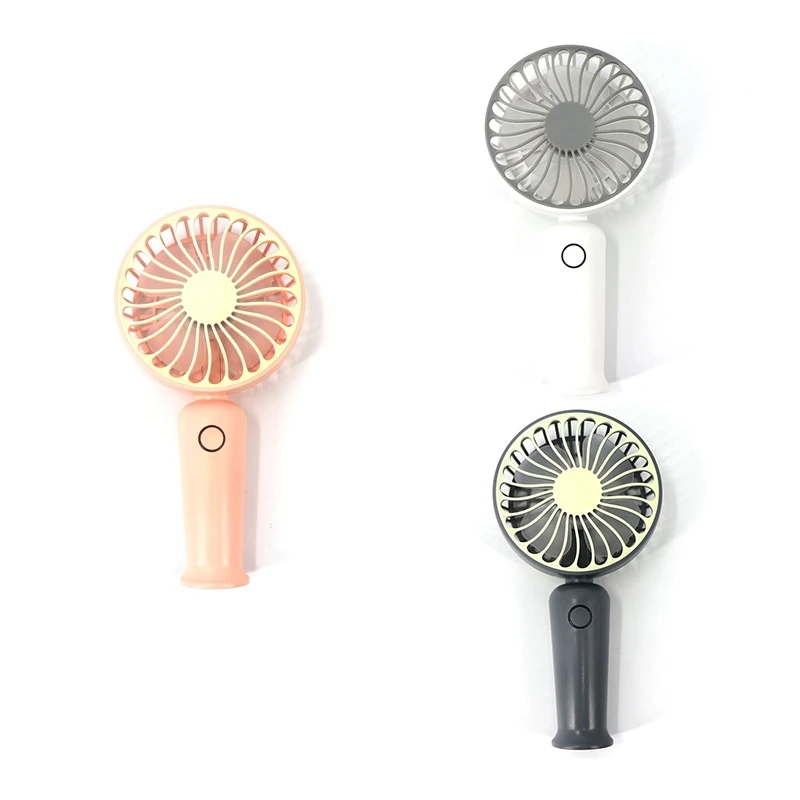 

Rechargeable Portable Handheld Fan USB Mini Fan Four Leaf Fan Design Third Gear Wind Speed Silent Operation