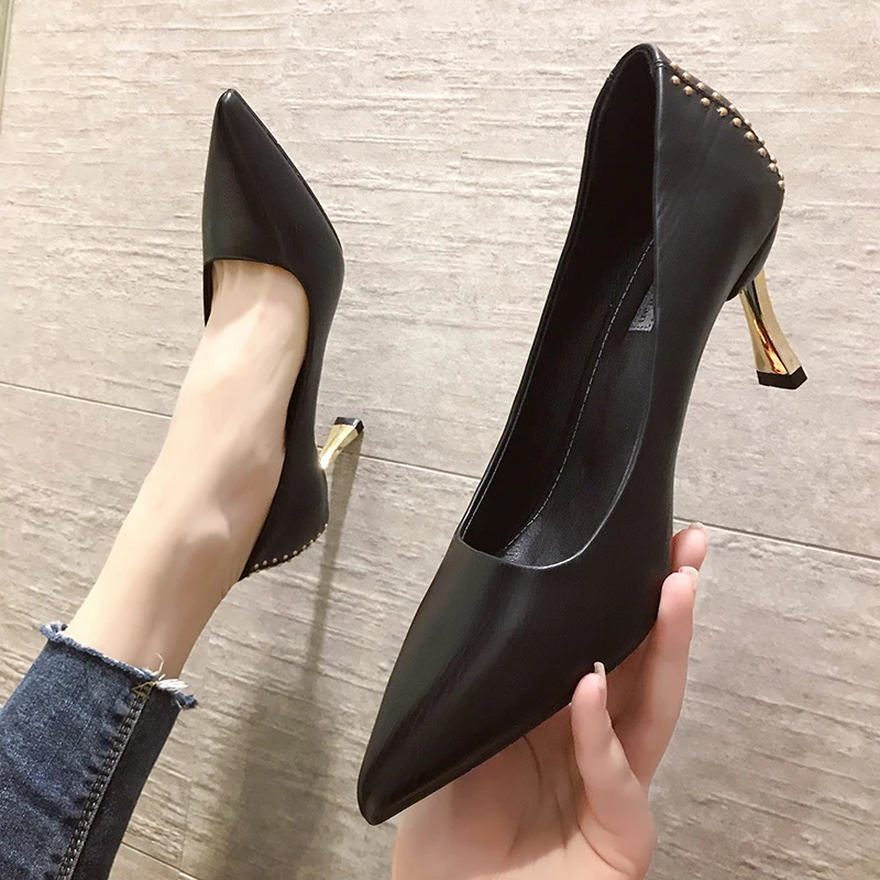 Лидер продаж женские туфли лодочки сезон весна осень свадебные на высоком