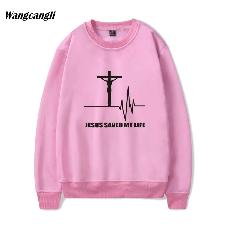 

Jesus Christian sweatshirt men/women Jesus Saved My Life hoodies tracksuit autumn Jesus Cross Jacket coat Oversized hooded tops