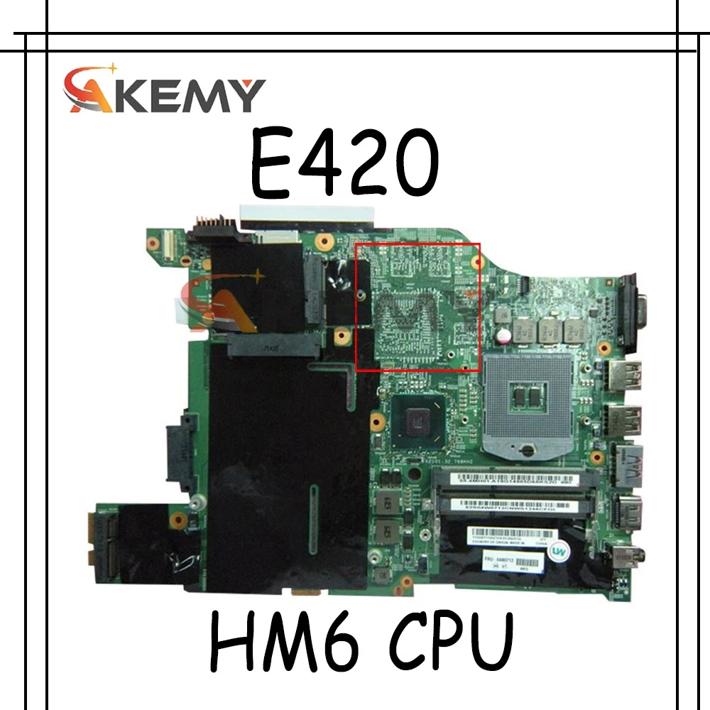 Материнская плата 04W0712 для ноутбука Lenovo Thinkpad E420 материнская 12204-1 HM65 PGA 988B DDR3 |