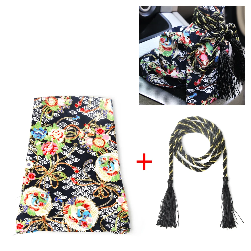 

Универсальные автомобильные аксессуары, холщовый чехол с рисунком, Ручка рычага переключения, пылезащитный чехол, гоночный самурайский меч, ручка переключения, воротники