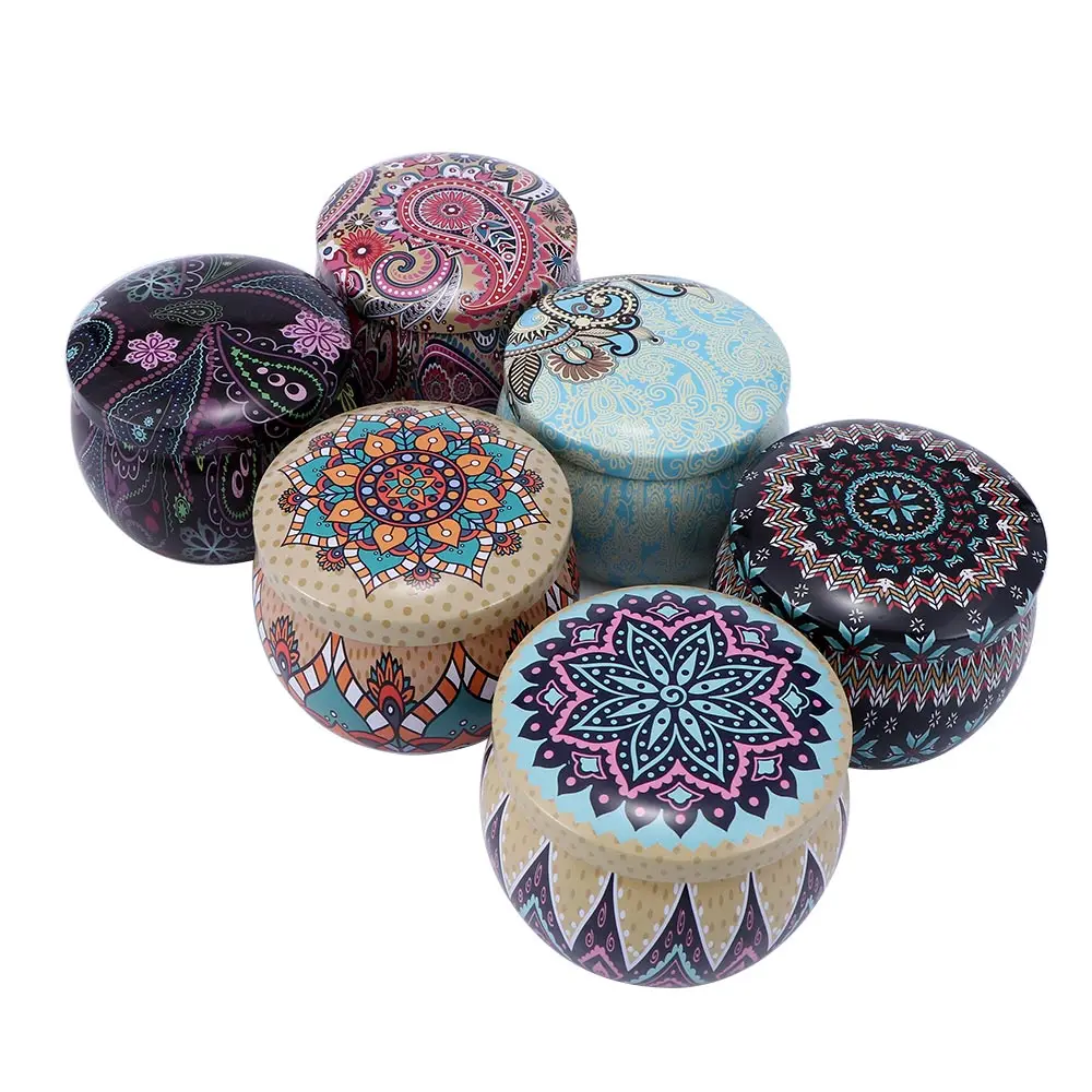 Маленькая жестяная коробка для хранения ювелирных изделий чая конфет банка