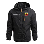 Модные мужские Удобные куртки ABARTH С принтом на молнии в английском стиле, ветрозащитные стильные куртки для фитнеса