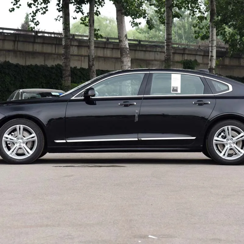 Для Volvo S90 L- ABS Хромированная Боковая дверь корпус молдинг отделка полосы протекторы Защитная крышка наклейка автомобиля Стайлинг аксессуар