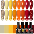 Гель для ногтей UR SUGAR 105 цветов золотой оранжевый красный блестящий Полупостоянный лак для дизайна ногтей все для профессионалов маникюра