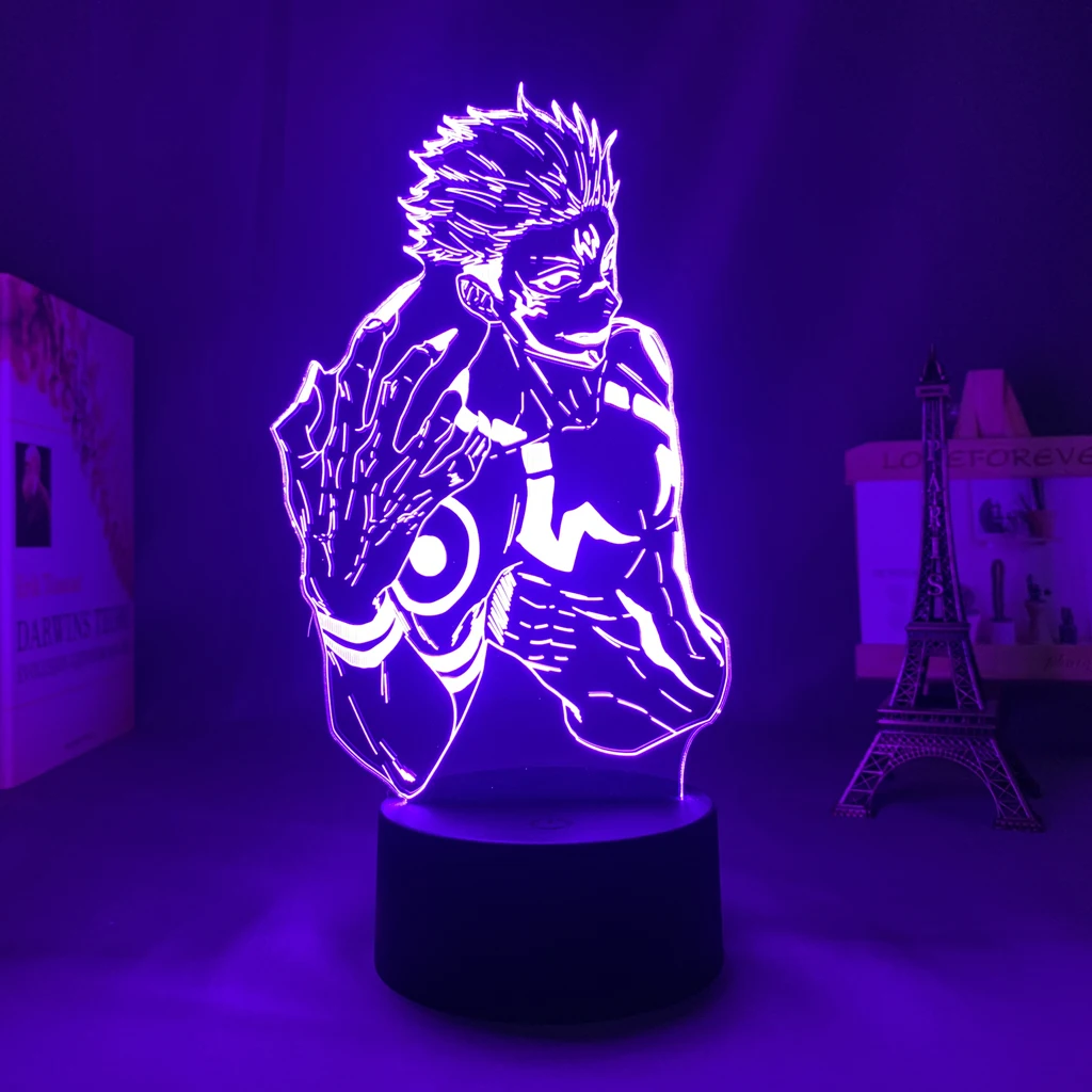 Anime Jujutsu Kaisen Led Light Ryomen Sukuna for Kid Bedroom Decor Nightlight Friend Birthday Gift Manga Lamp |