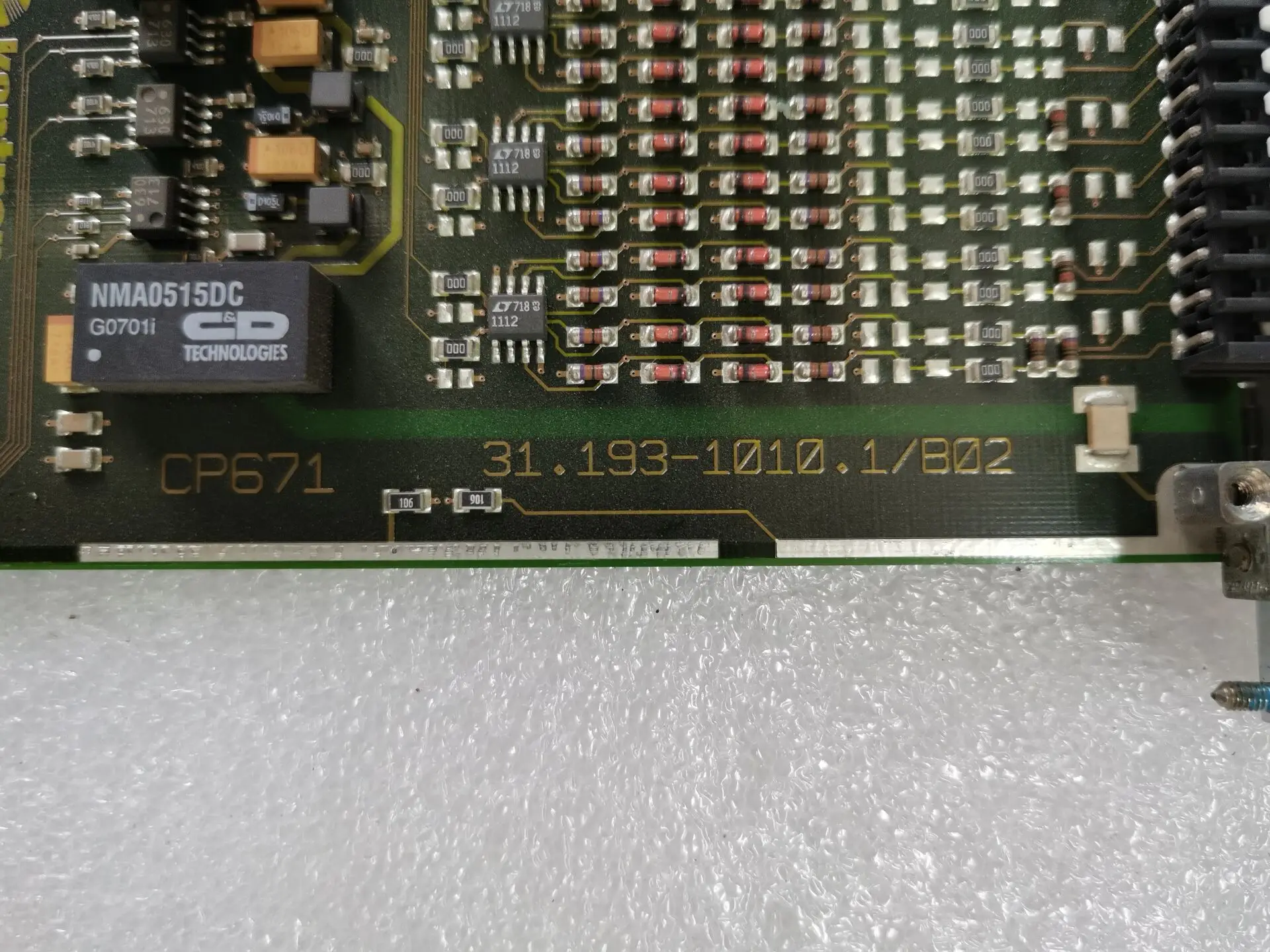 

TASC-MFB Trumpf Kontron Control System Card CP671 31.193-1010.1 Used