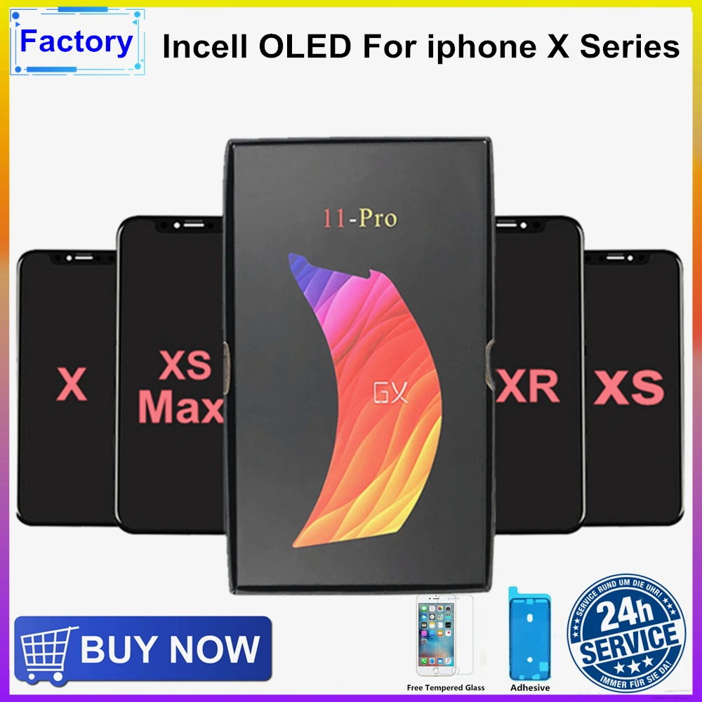 

ЖК-дисплей в сборе OLED Incell, ЖК-дисплей для iPhoneX XS Amoled, 3D сенсорный экран, дигитайзер, Замена для iPhone XR 11pro max