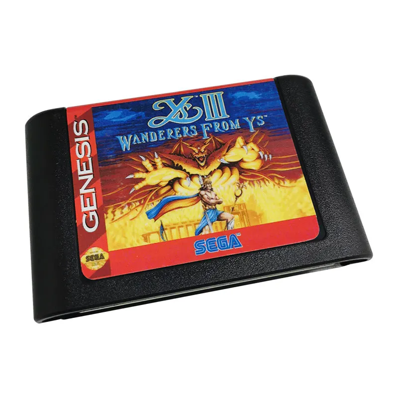 

Ys III - Wanderers from Ys- Electronic Games 16 BIT MD game Card For PAL And NTSC Version