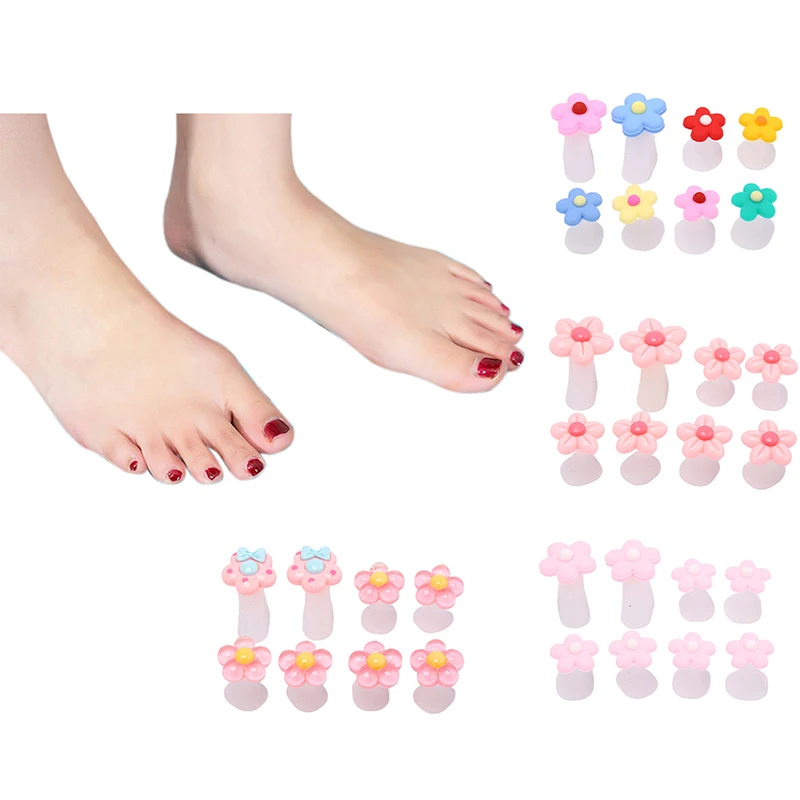 

8Pcs Toe Separators Soft Silicone Finger Toe Separators Spacers CushionsToes Dividers DIY Tools