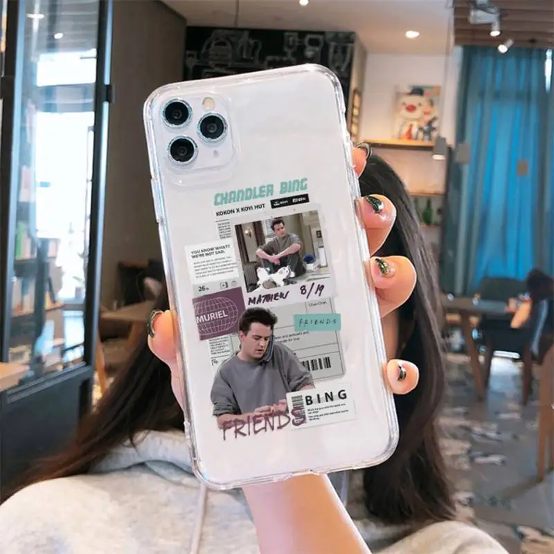 

Central Perk Friends Phone Case Transparent soft For iphone 5 6 7 8 11 12 s c se plus mini x xs xr pro max cover shell funda