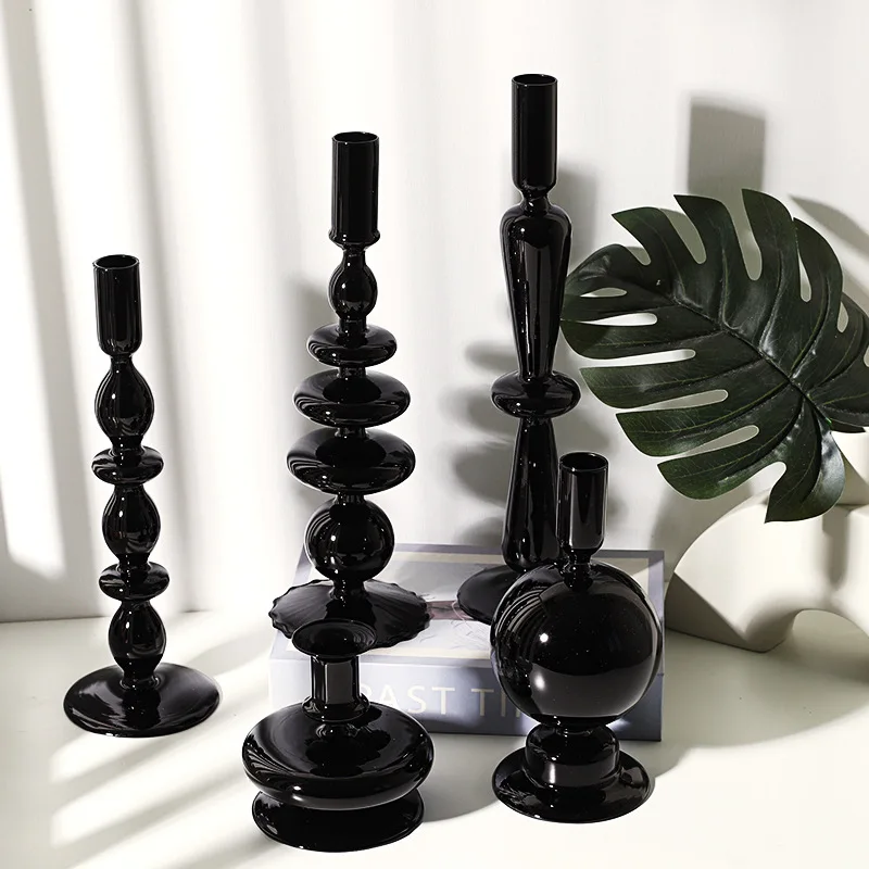 

Fashion Pillar Candle Holder For Decorative Candlestick Holder Modern Candle Holders Decor for Table Dining Room Dry Flower Vase