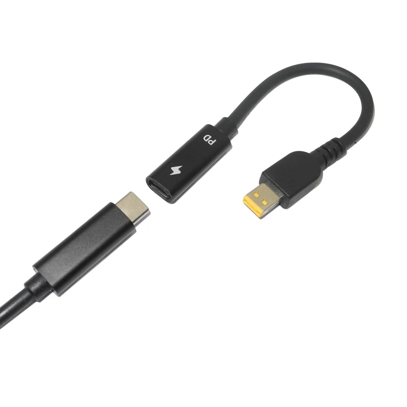 USB C PD адаптер питания конвертер Type зарядный кабель для ноутбука Lenovo ThinkPad 10 Helix 2