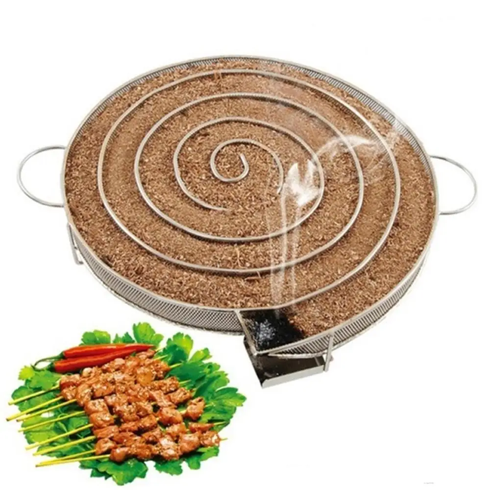 

BBQ grill stainless steel smoking tray barbecue tool