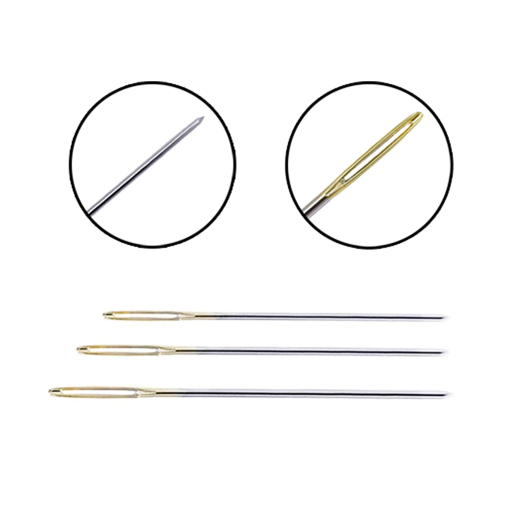 Пластиковая игла для вышивания чехол с 18 шт. крупными глазками швейные иглы