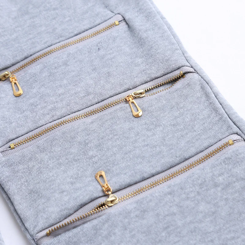 Комплект Спортивный женский из 2 предметов Повседневный пуловер с молнией и