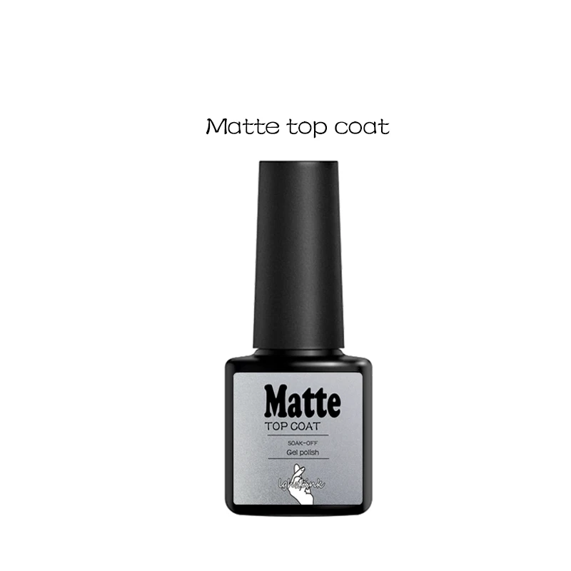 

Lghzlink Matt Top Coat Primer Gel Polish Nail Art Tips Dull Finish Long Lasting Matte UV Gel Easy Clean Nail Gel Varnish Shilak