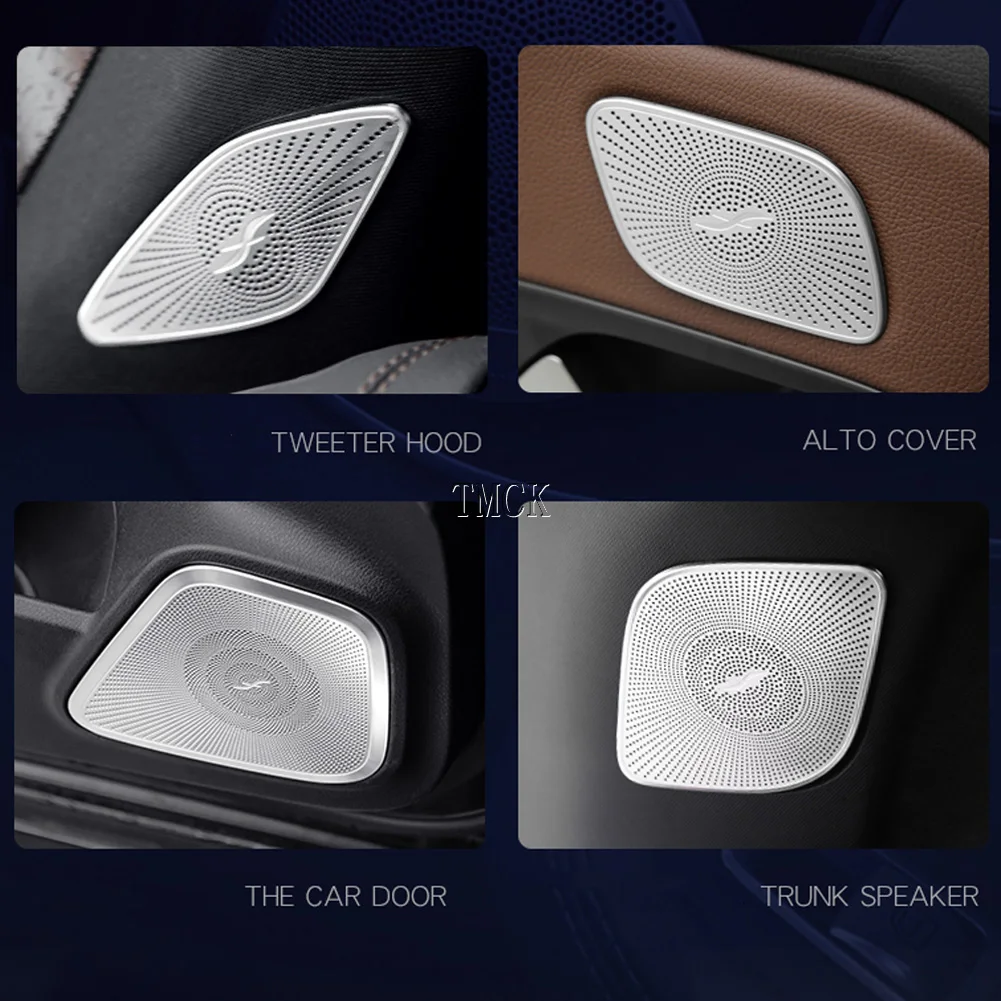 For Mercedes Benz A B CLA GLB GLA Class W177 W247 C118 X247 H247 2020 2021+ Car Door Dashboard Trunk Audio Speaker Cover Trim | Автомобили