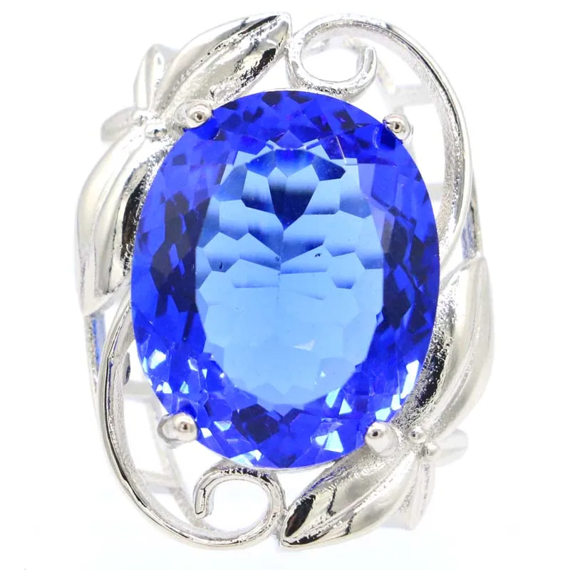 32x25 мм Великолепный Большой овальный драгоценный камень искусственный