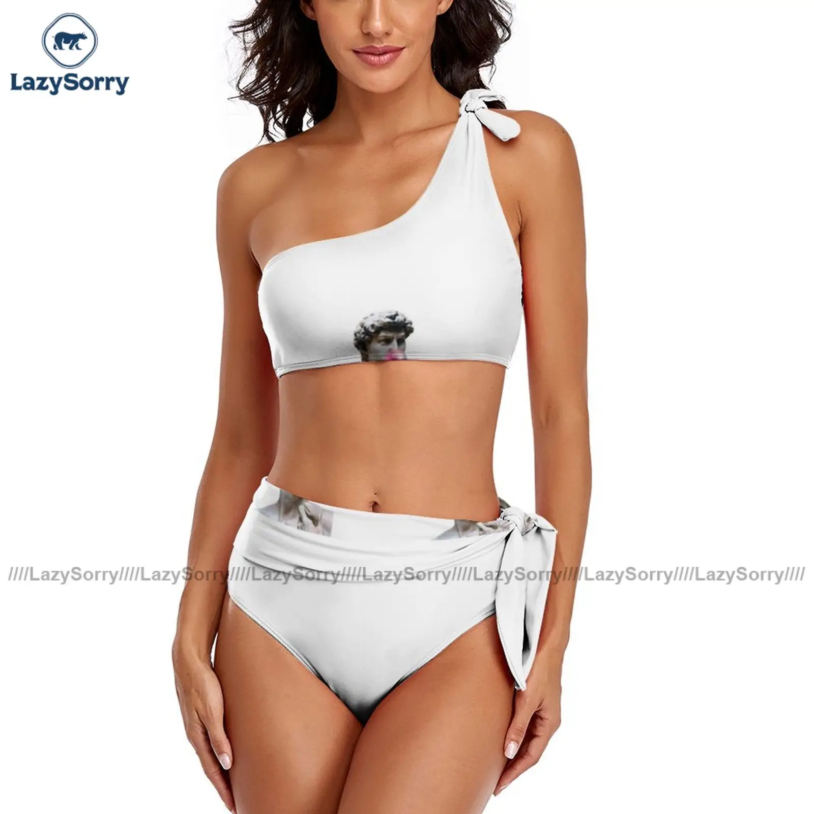 

Michelangelo Bikini Swimsuit High Leg Fashion Skimpy Swimwear Swim 2 Piece Teen Bathing Suit