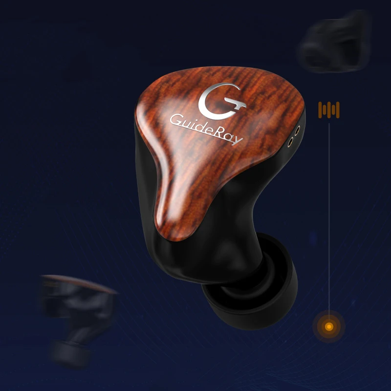GUIDERAY T20 In Ear 3 5 мм проводной подвижной железа Наушники мониторинг уровня Шум