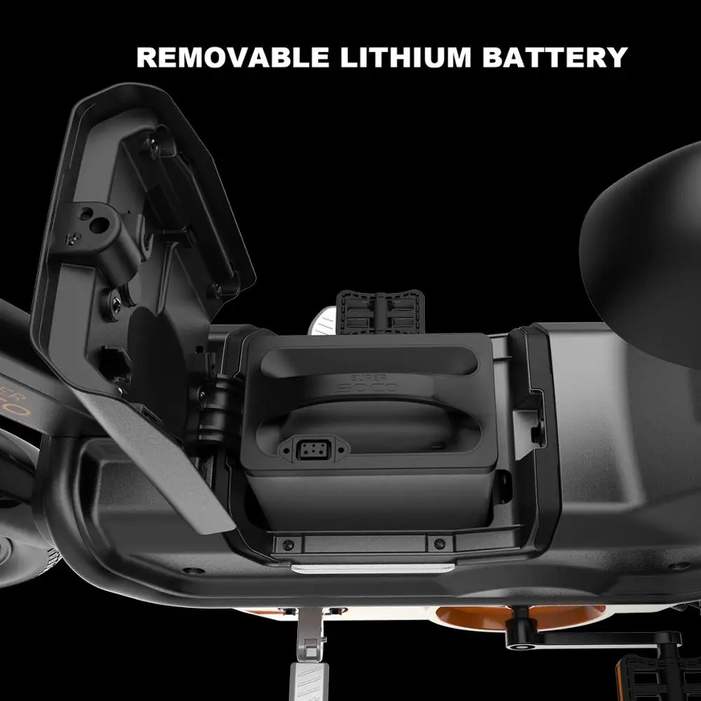 18-дюймовый электровелосипед soco электрический велосипед 48V400W съемный литиевый