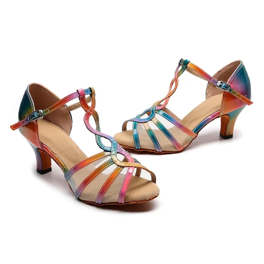 Обувь для латинских танцев сальса Женская танцевальная обувь бальных Танго из