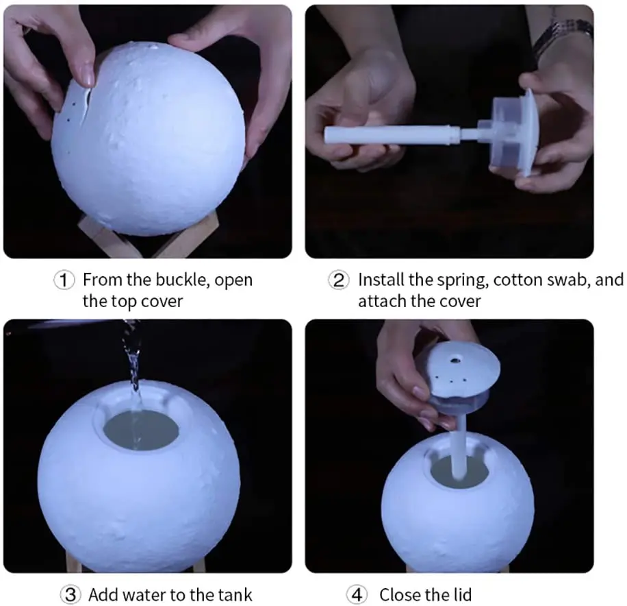 Увлажнитель увлажнитель воздуха с 3 цветами Usb|Новизна освещения| |