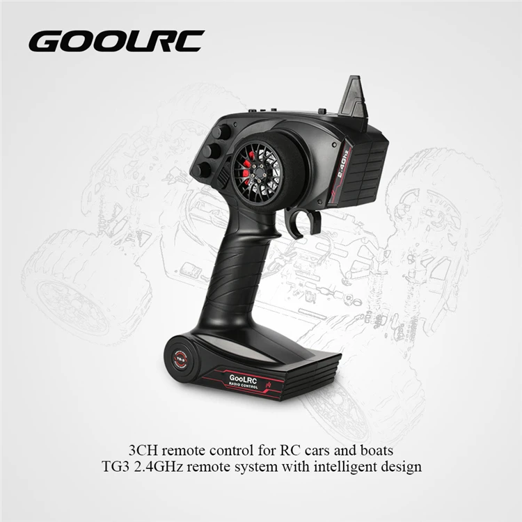 Высокое качество, GoolRC TG3 2,4G 3CH RC передатчик, цифровой радио пульт дистанционного управления, передатчик с приемником для RC автомобиля лодки
