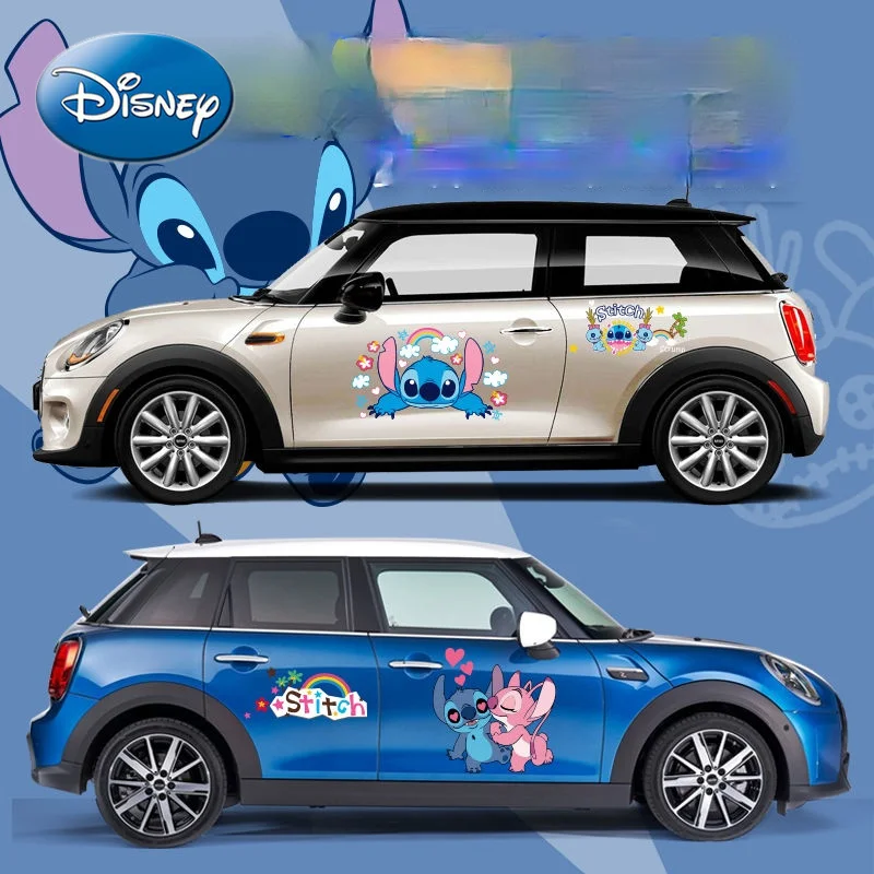 

Disney Stitch Car Cartoon Body Door Personalized Sticker Car Decoration Anti-scratch Blocking Jewelry