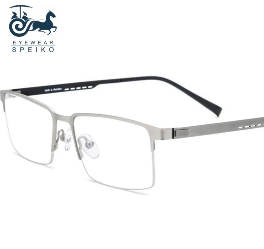 

Ультралегкие оправы из чистого титана 8840, мужские очки в деловом стиле, очки для чтения при близорукости, 1,74 анти-синие линзы