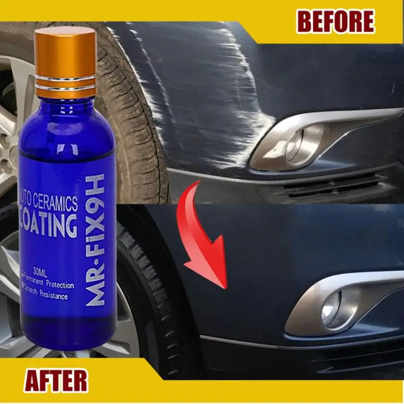 2PCS 30ml Car 9H Anti-scratch Liquid Ceramic Coat Super Hydrophobic Glass Coating Polish Kit Paint Care Wash&ampMaintenance |