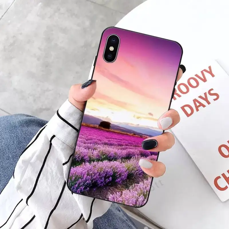 

Purple Watercolor flower Dandelion Phone Case for iPhone 11 12 mini pro XS MAX 8 7 6 6S Plus X 5S SE 2020 XR