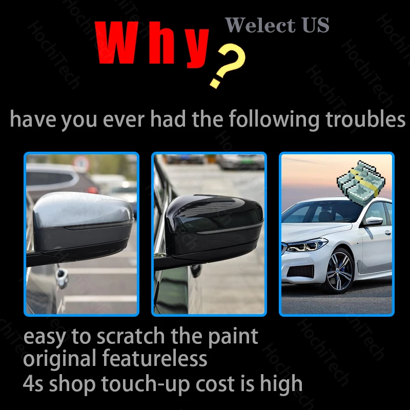 Боковая окрашенная Высококачественная Крышка для зеркала заднего вида сменные