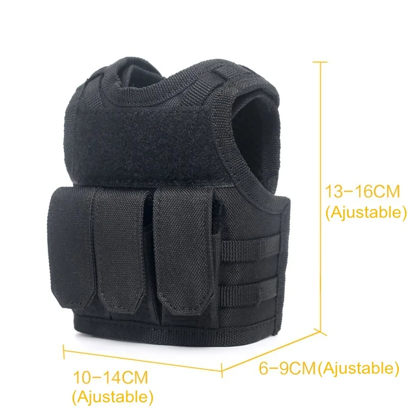 Тактическая пивная бутылка koozie Molle жилет мини оболочка для бутылки держатель охладитель напитков Военная охота вино бутылочное пиво жилеты
