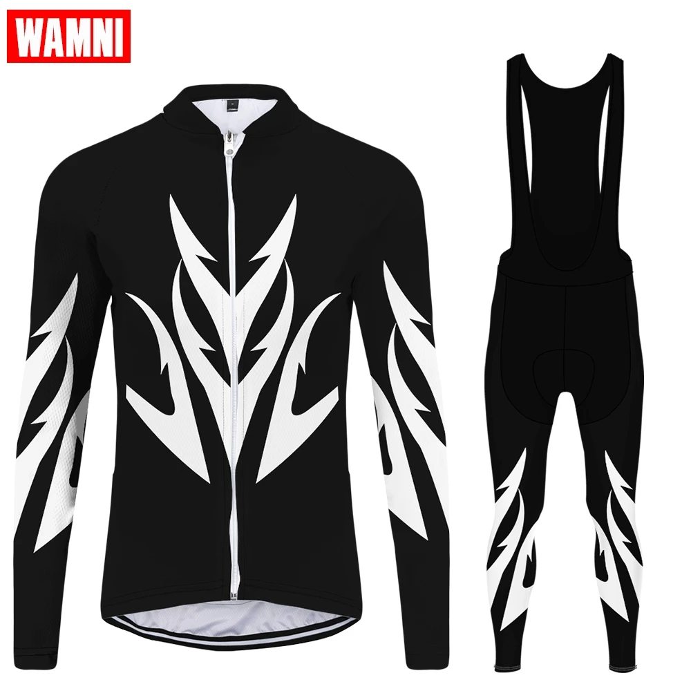 Комплект женской велосипедной одежды WAMNI комплект из Джерси с длинным рукавом