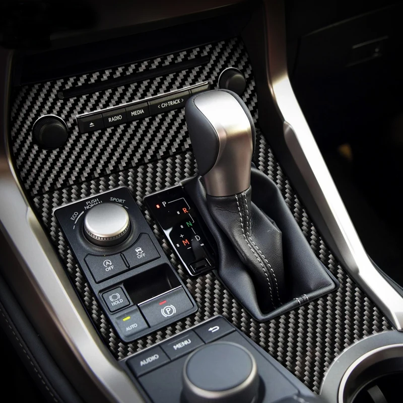 

Carbon Fiber Car Interior Gearshift Air Conditioning CD Panel Door Armrest Cover Trim Sticker For Lexus NX 2014-2019 Accessories