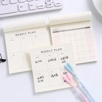 weekly monthly desk diary planner stickers planning memo pad sticky notepad to do list checklist memo pad paper school office