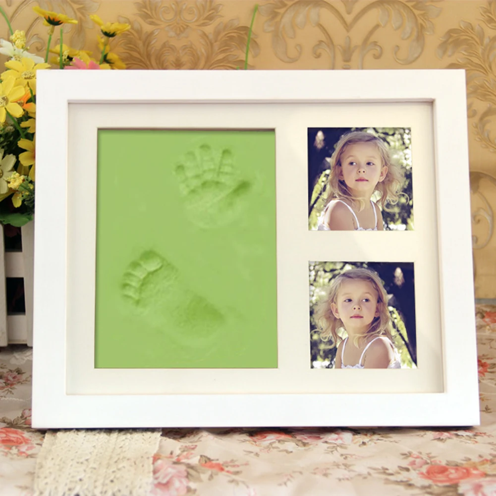Комплект глины для фотосъемки новорожденных с принтом следов рук фоторамка