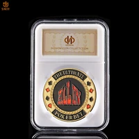 usa texas casino the ultimate poker bet all in lucky chip poker guard gold souvenirs coins and gifts wpccb coin holder