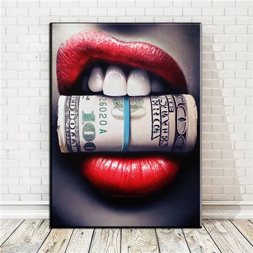 Художественная Картина на холсте абстрактные красочные сексуальные губы