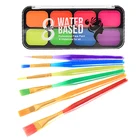 Флэш-тату для детей, искусство, искусство, макияж для вечевечерние НКИ на Хэллоуин, красивая палитра с b