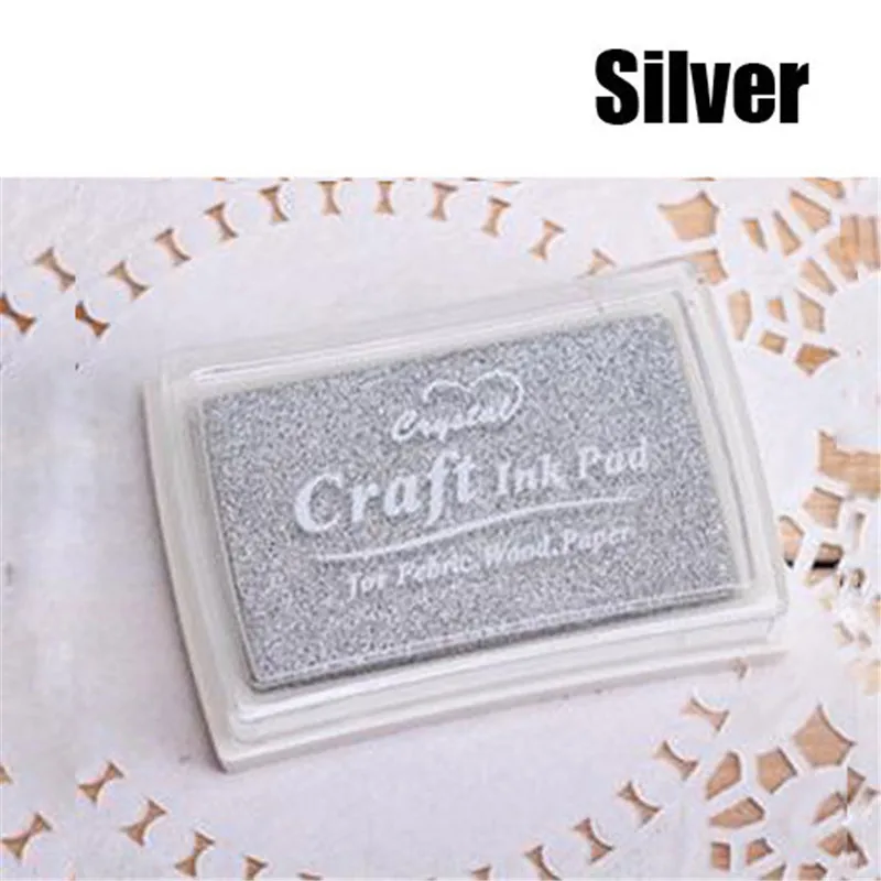 Новинка 2019 серебристые разноцветные чернила на масляной основе для резиновых