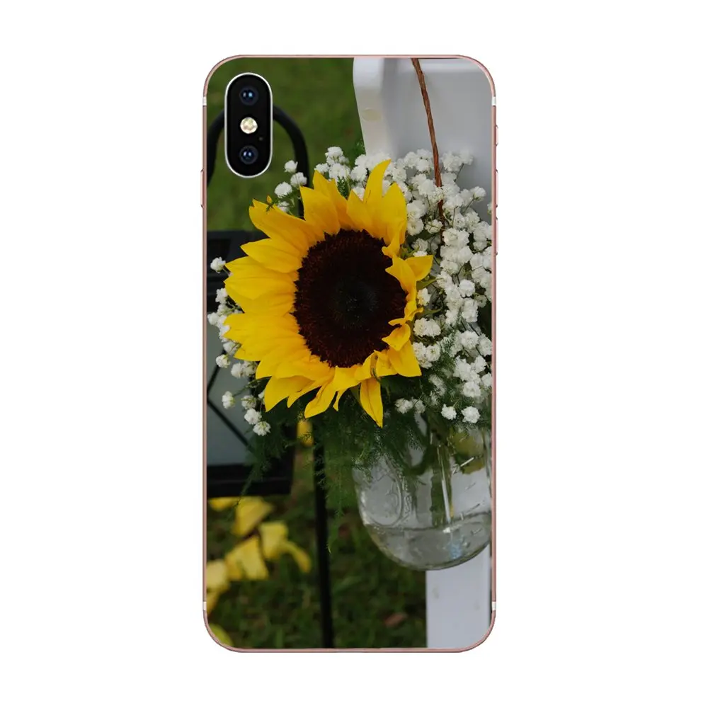 Защитный прозрачный чехол из ТПУ с цветком подсолнуха для HTC U11 Life Capa Plus U 11 U12 |