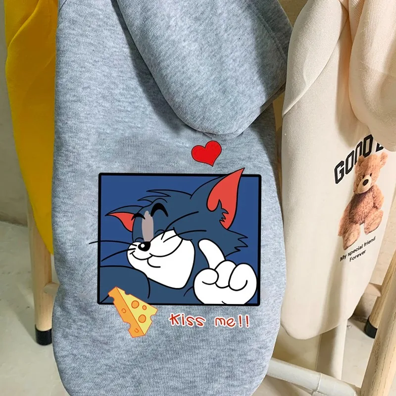 XS-XXL свитшот с кулиской для собаки теплая зимняя куртка домашних животных модная