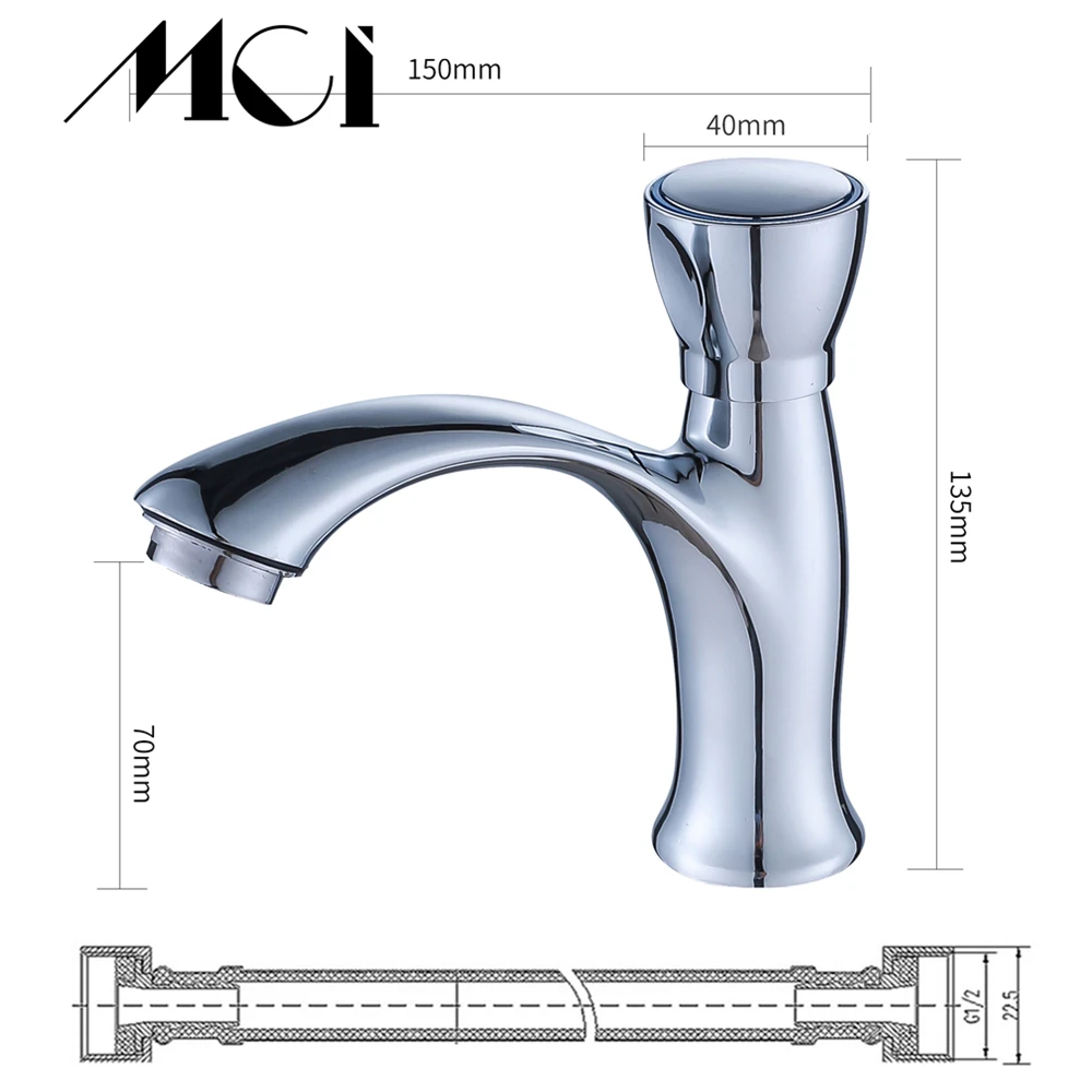 Torneira Deck Mounted Sink Basin faucet Rust And Corrosion Resistance Bathroom Kitchen Single Cold Water Faucet Mci | Обустройство