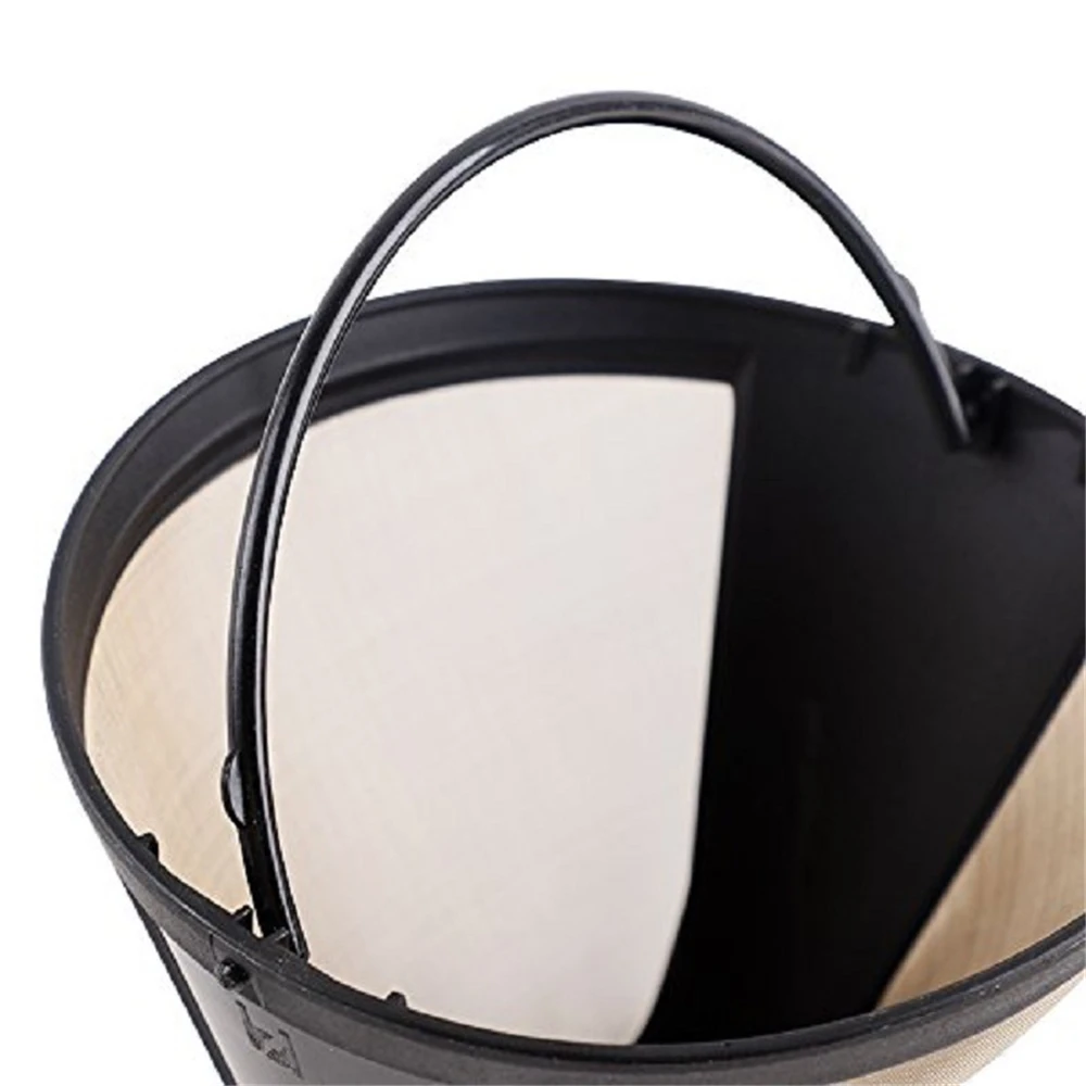 1 шт. многоразовый фильтр для кофе в форме конуса из нержавеющей стали кофемашина