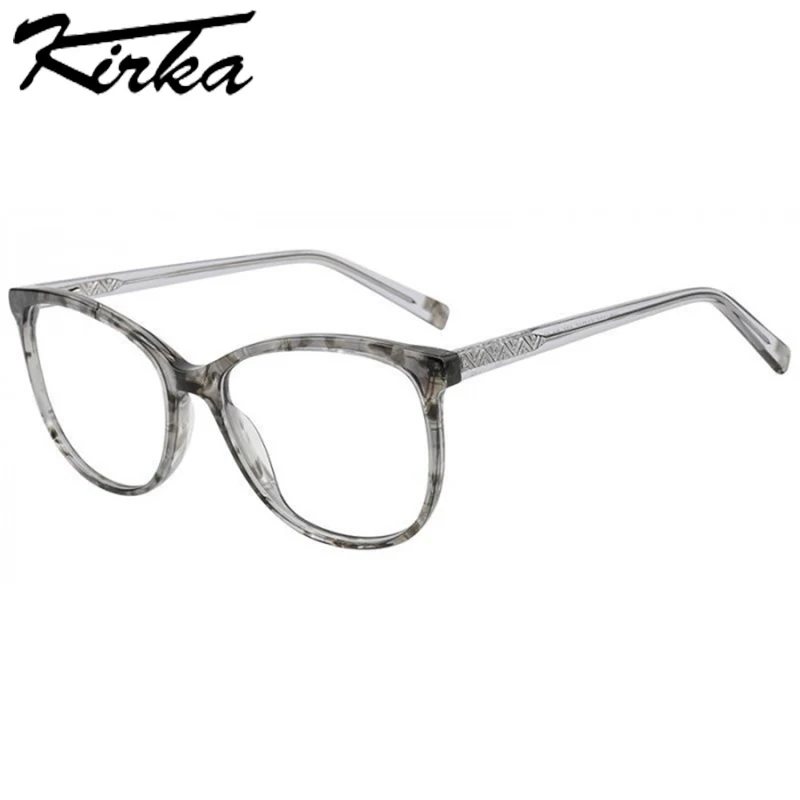 

Kirka Transparent Frame Glasses Cat Eye Woman Eyewear Frames Prescription Women Frame Oversize Lady Female Frame Reading Glasses